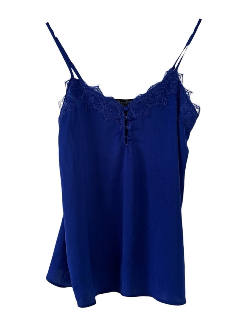 Shinestar Royal Blue Lace-Trim Camisole NWT